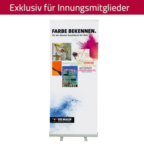 RollUp-System "Farbe bekennen" 85 x 200 cm